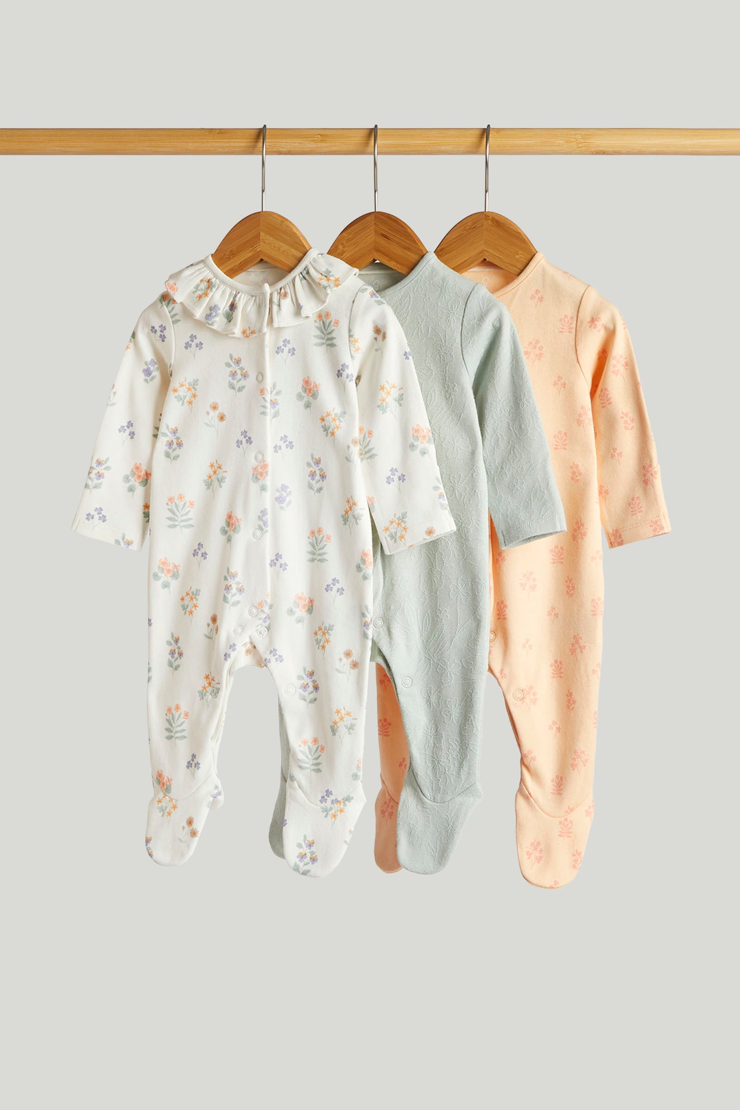 3 Pack Floral All-In-Ones