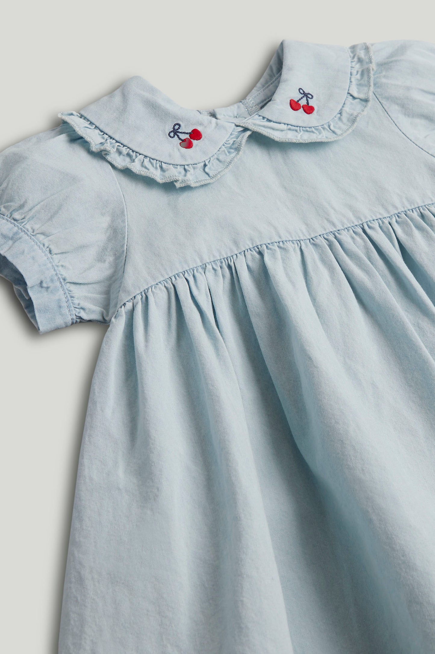 Blue Chambray Dress And Knickers