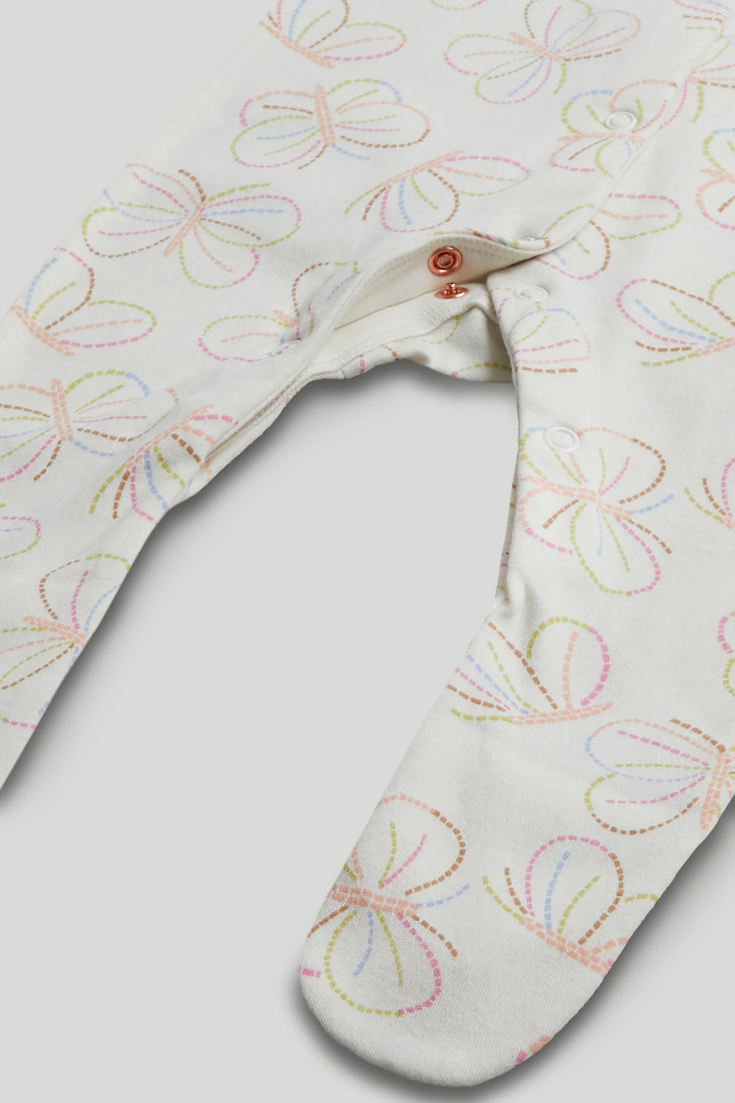 3 Pack Butterfly Sleepsuits