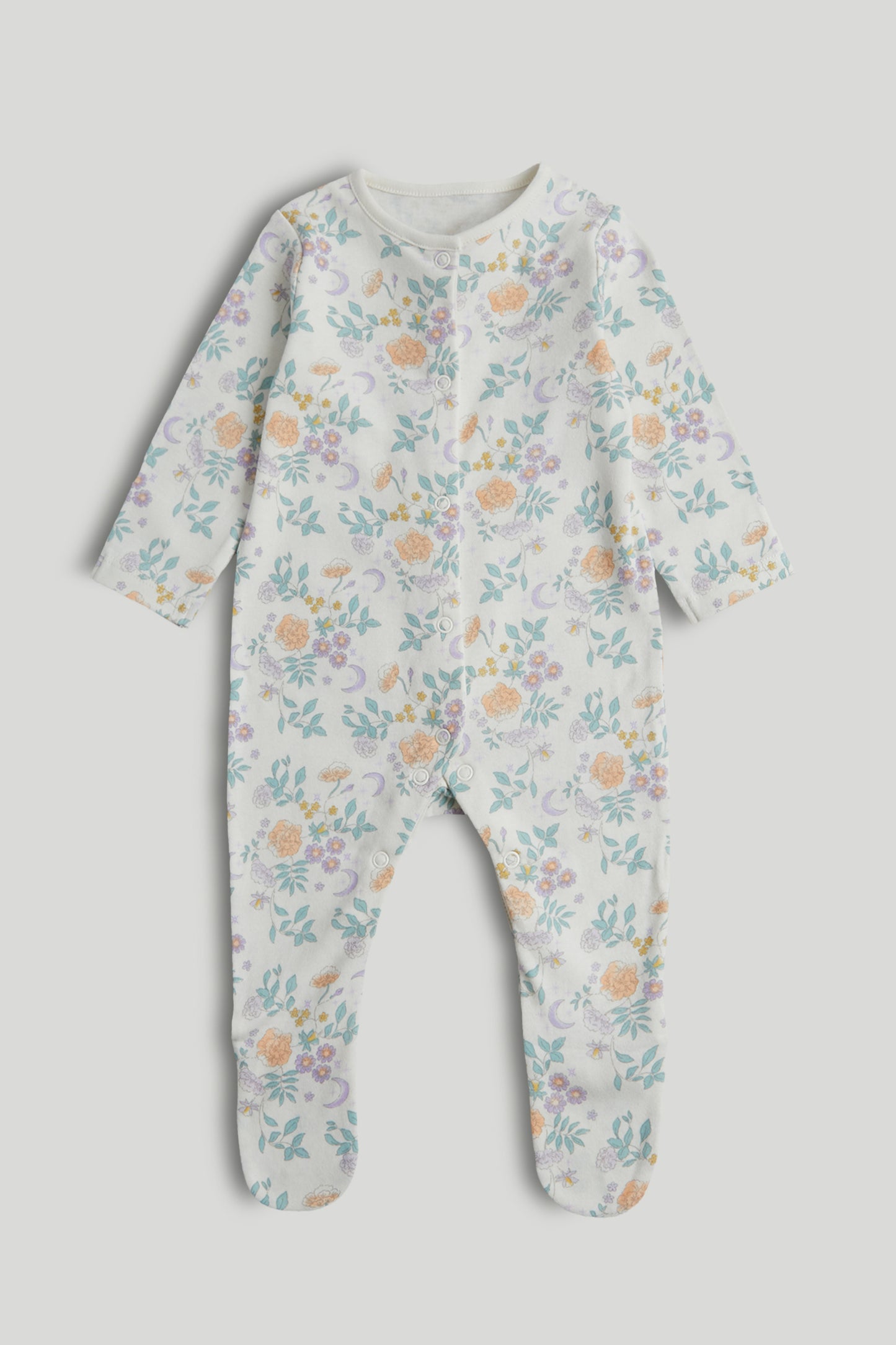 3 Pack Floral Sleepsuits