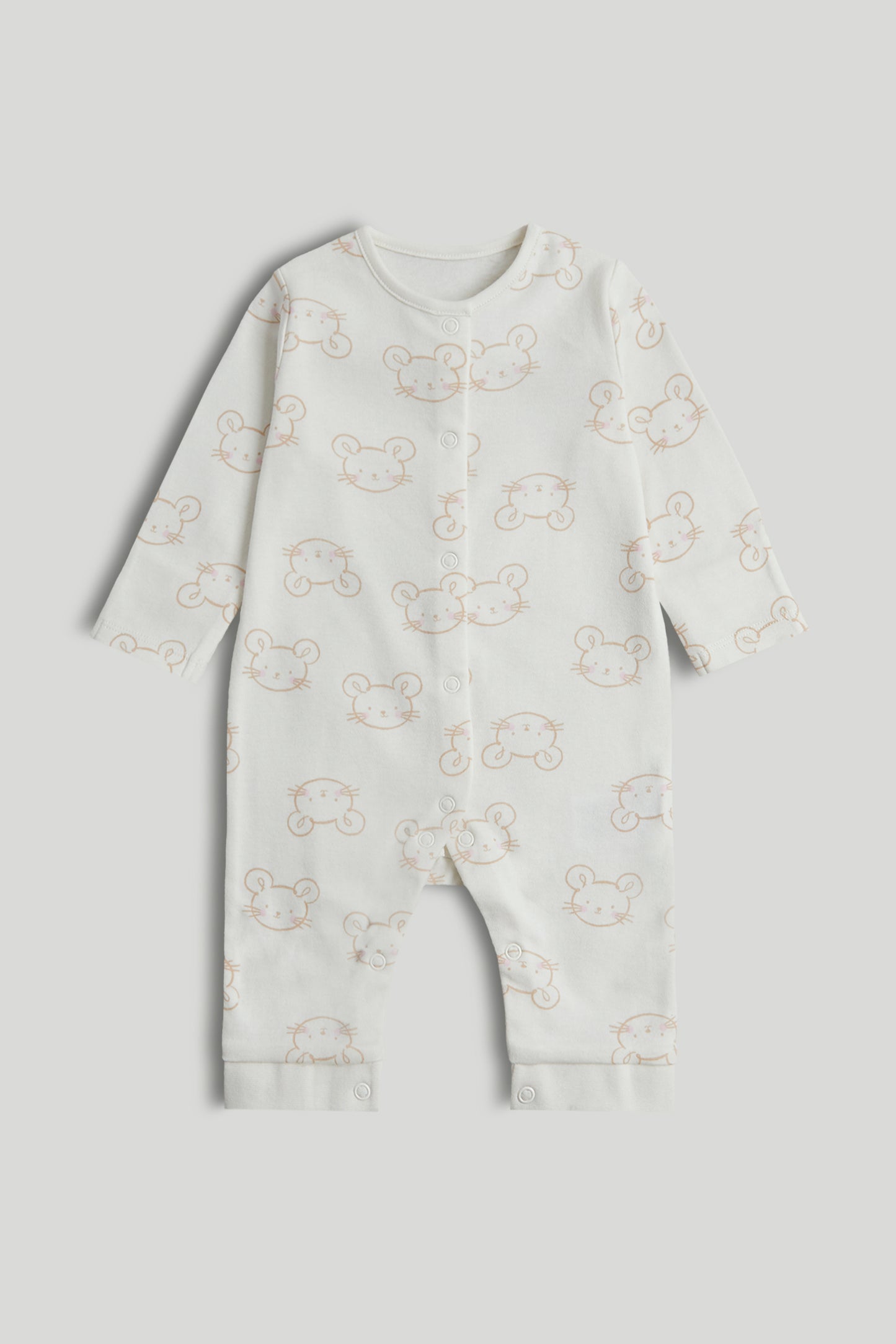 3 Pack Animals Footless Sleepsuits
