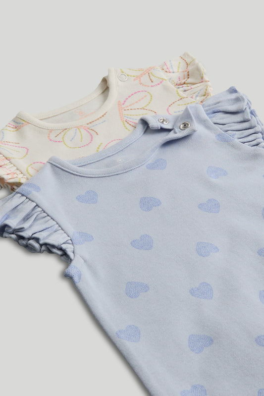 2 Pack Butterfly Rompers