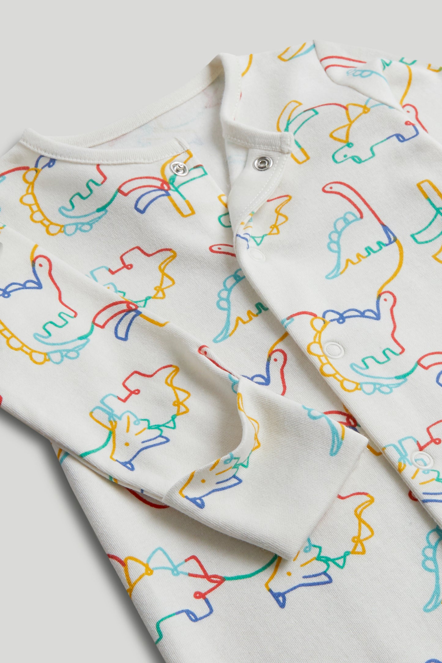 3 Pack Dinosaur Sleepsuits
