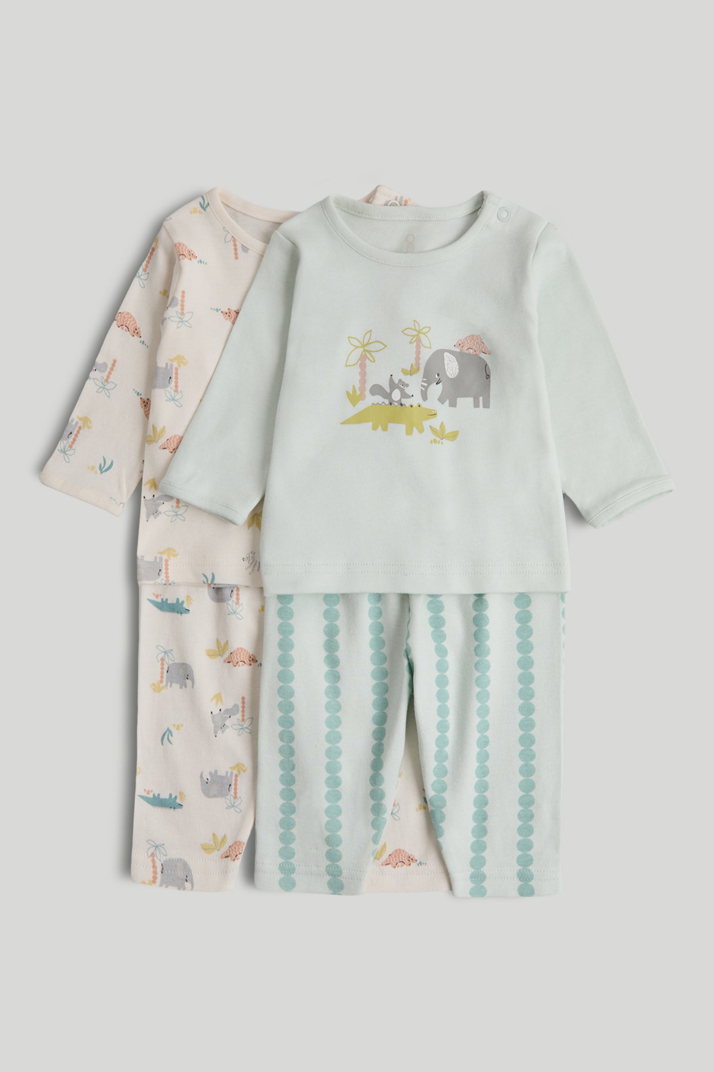 2 Pack Animals Pyjamas