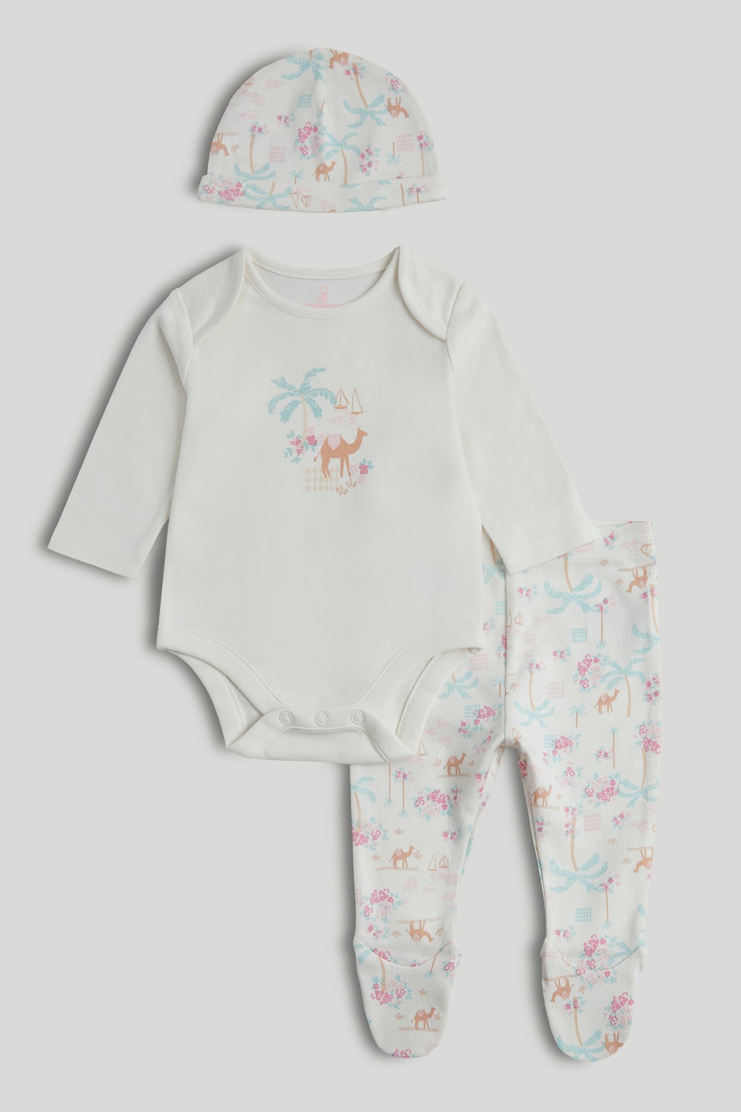 3-Piece Outfit Set-Camel