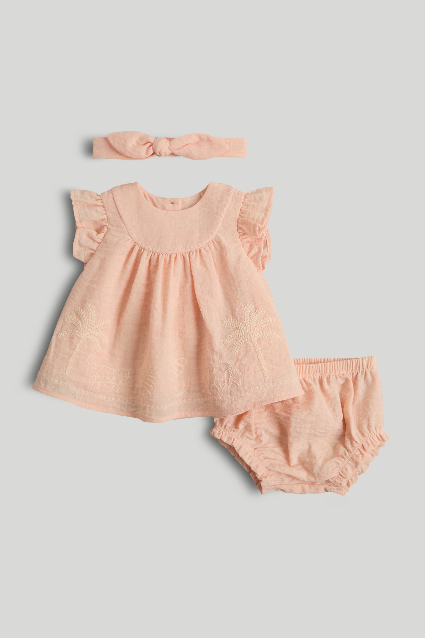 Apricot Top, Shorts And Headband Outfit