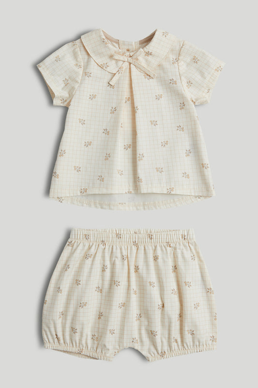 Cotton Top And Shorts Outfit