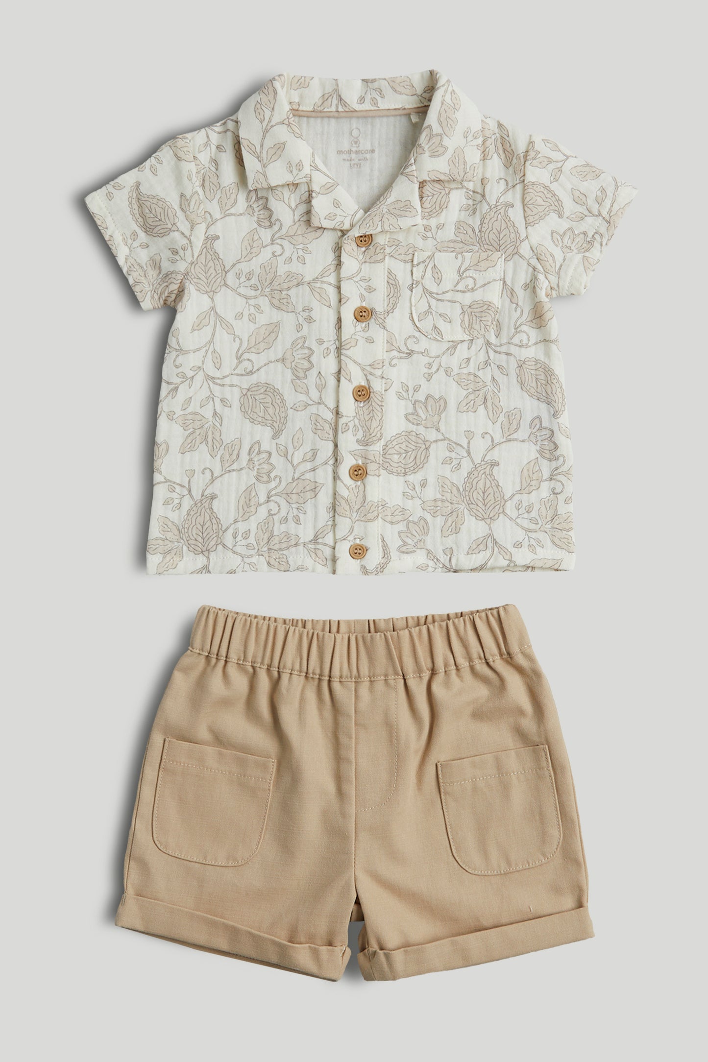 Cotton Top And Shorts Outfit