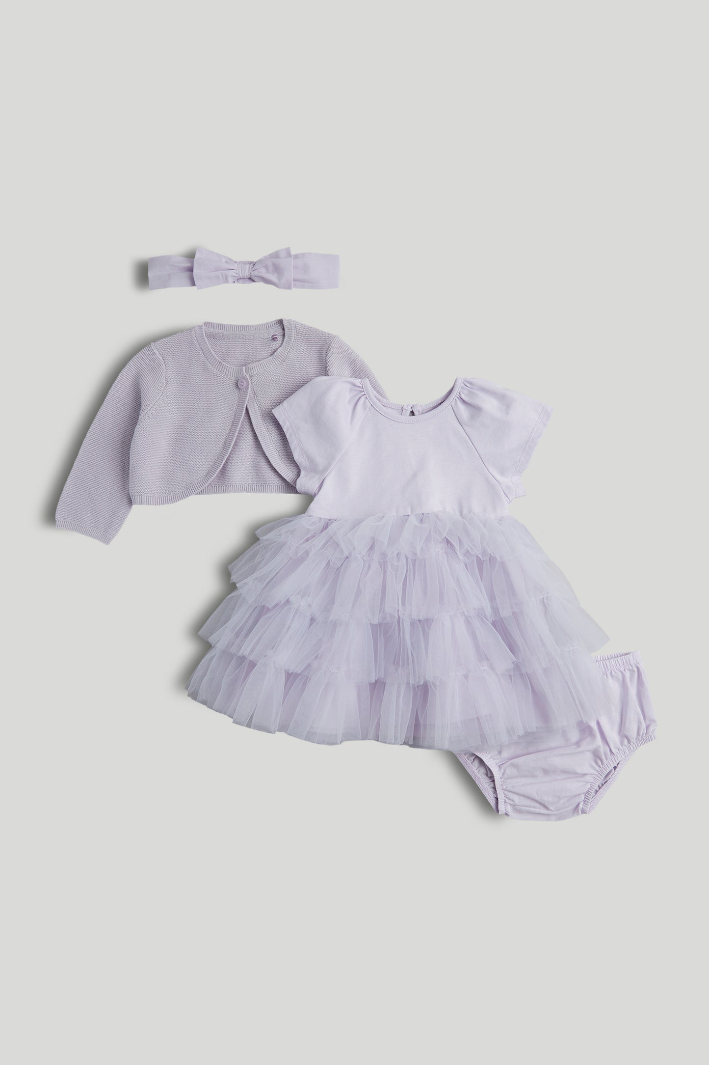 Dress, Cardigan, Knickers And Headband Outfit