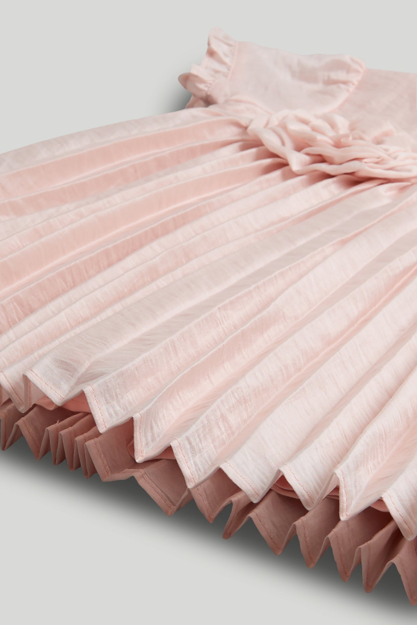 Pink Pleated Dress, Knickers And Headband Outfit