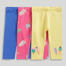 3 Pack Ice Cream Cropped Leggings