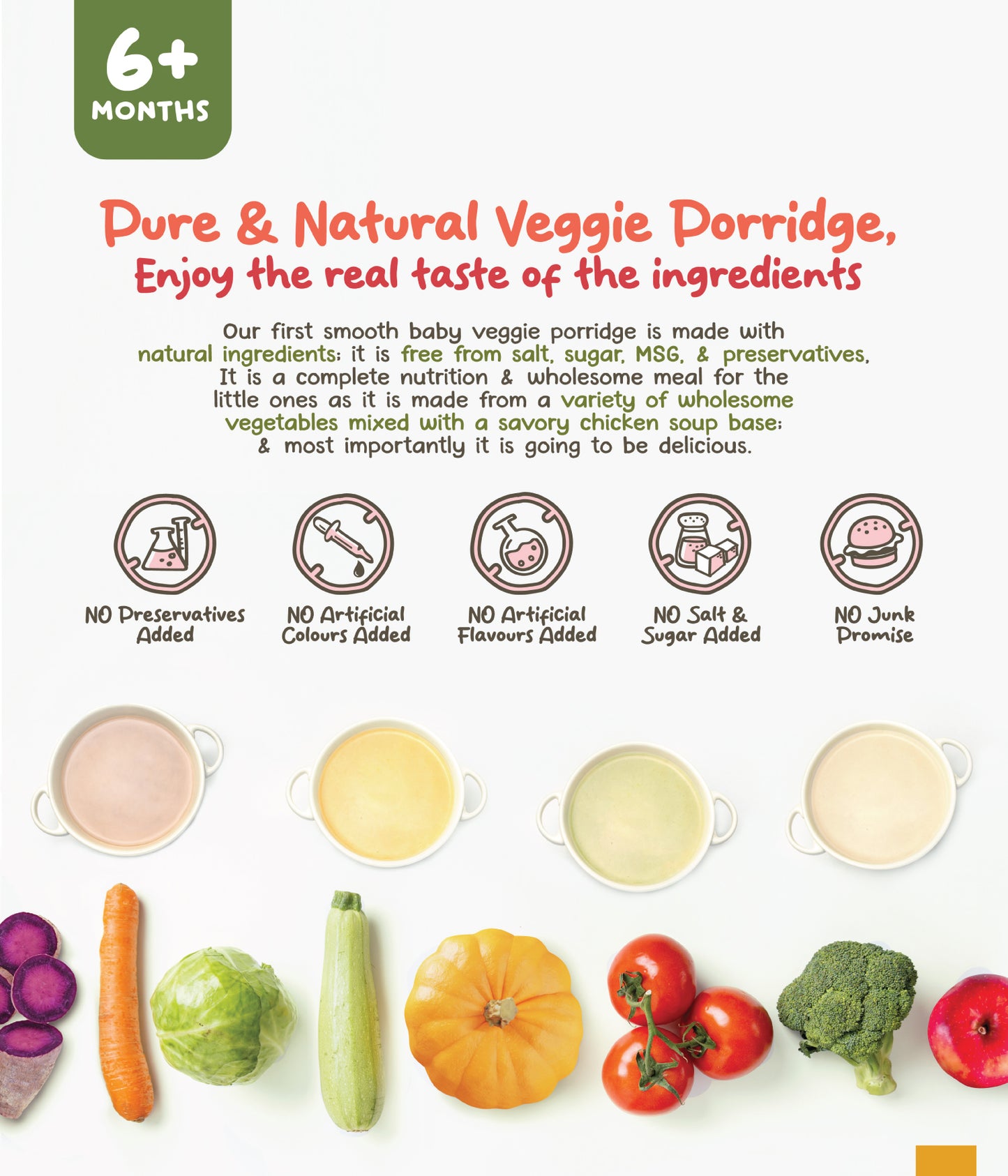 Yellow Veggie Porridge 100G 6m+