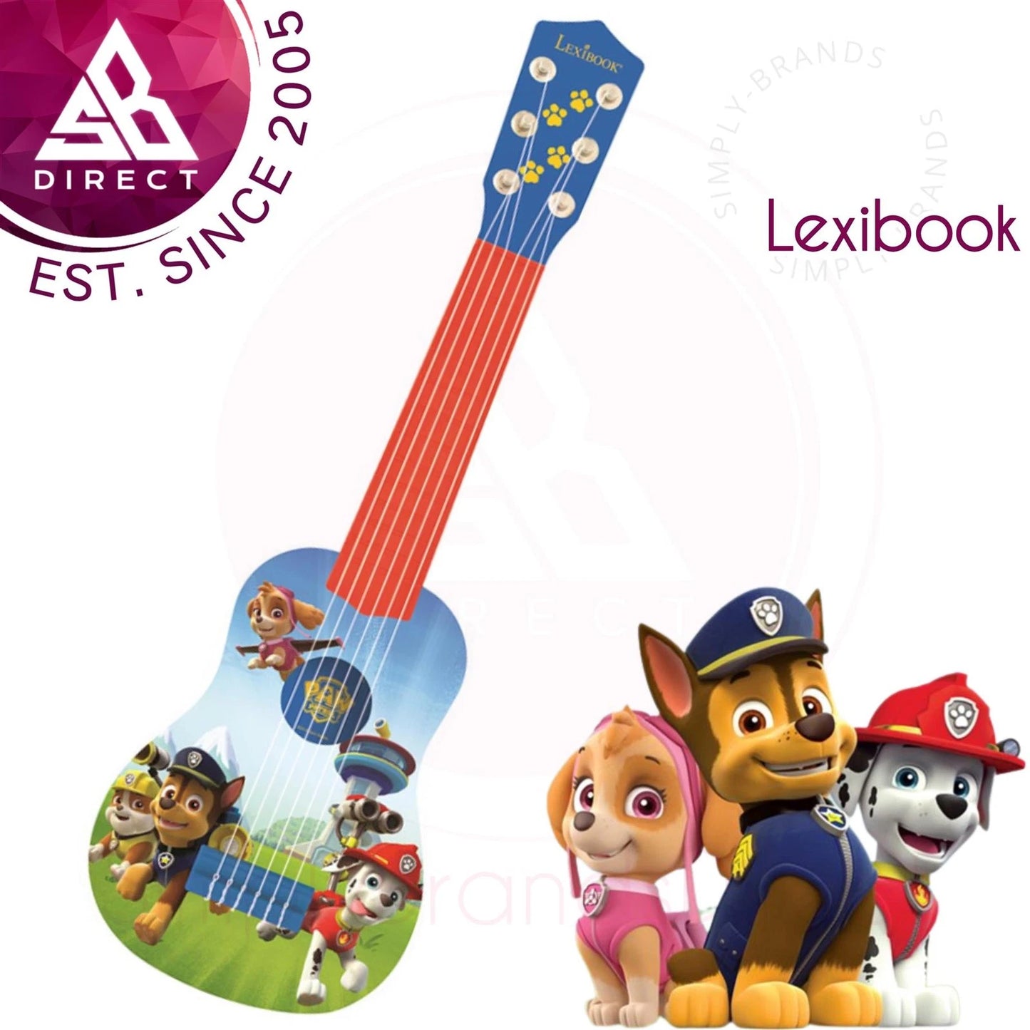 Lexibook Paw Patrol Chase My First Guitar 53Cm-Blue
