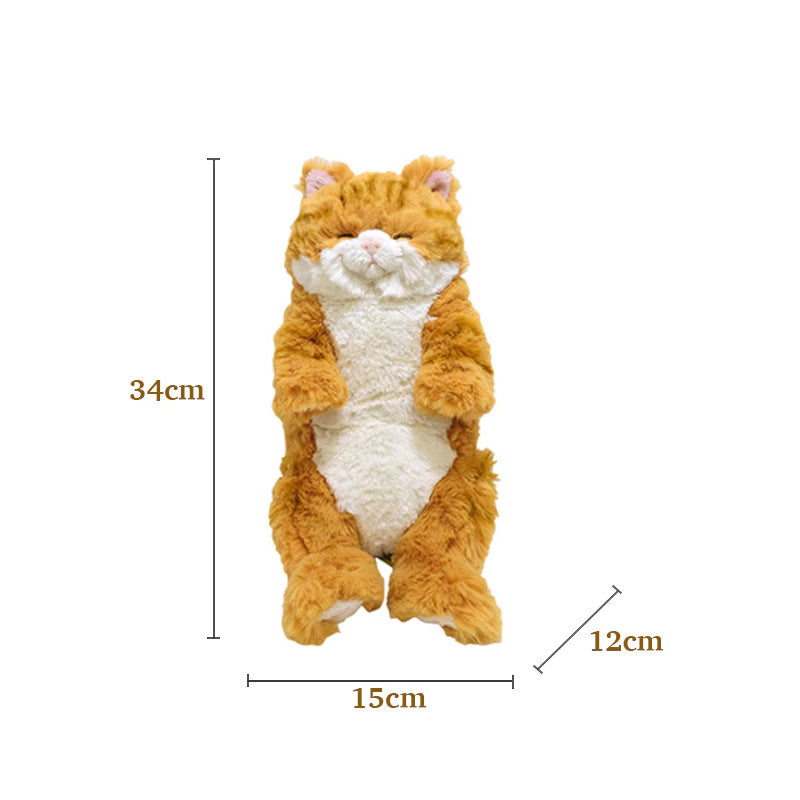 Brown Chasiro Lap Cat Sleeping  Toy (Small)